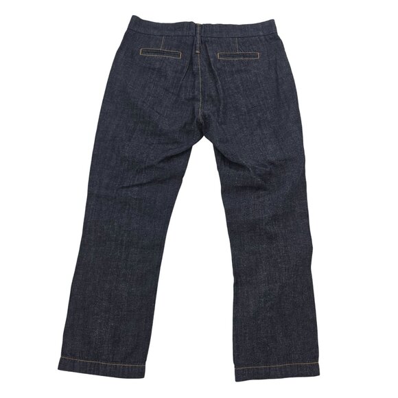 Serra Raw Denim Straight Leg Jeans Dark Wash Pants, 26 - Picture 2 of 9